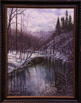 WINTER ON THE BUFFALO  24 X 18"