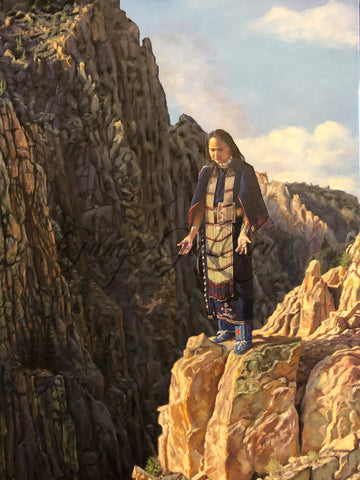 PRAYERS TO THE CANYON MAKER 40 x 30"